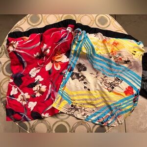 2 Womens Hapari Strapless Bandeau Swim Size XL